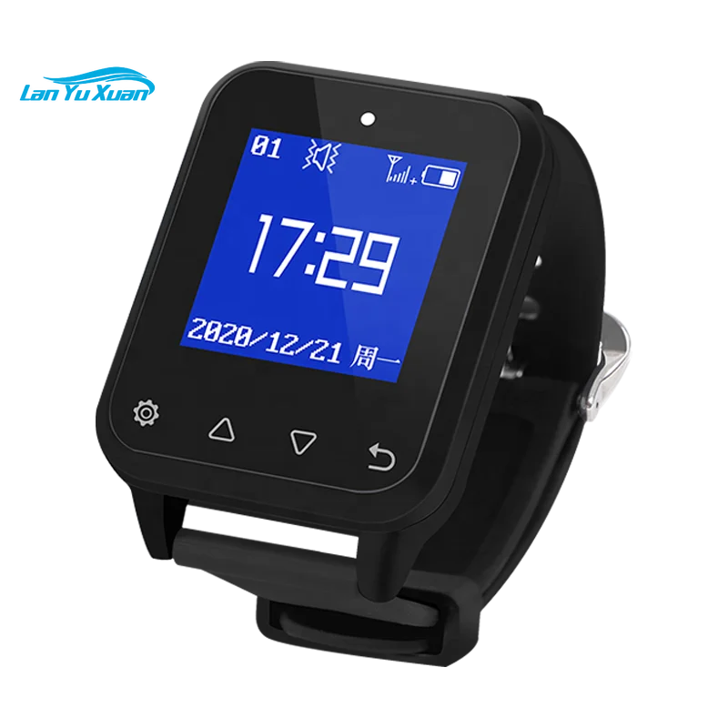 

Wireless Restaurant Wrist Watch Pager Waiter Calling System 1 Watch Receiver 10 Buttons For Cafe Clinic Dentist Retekess
