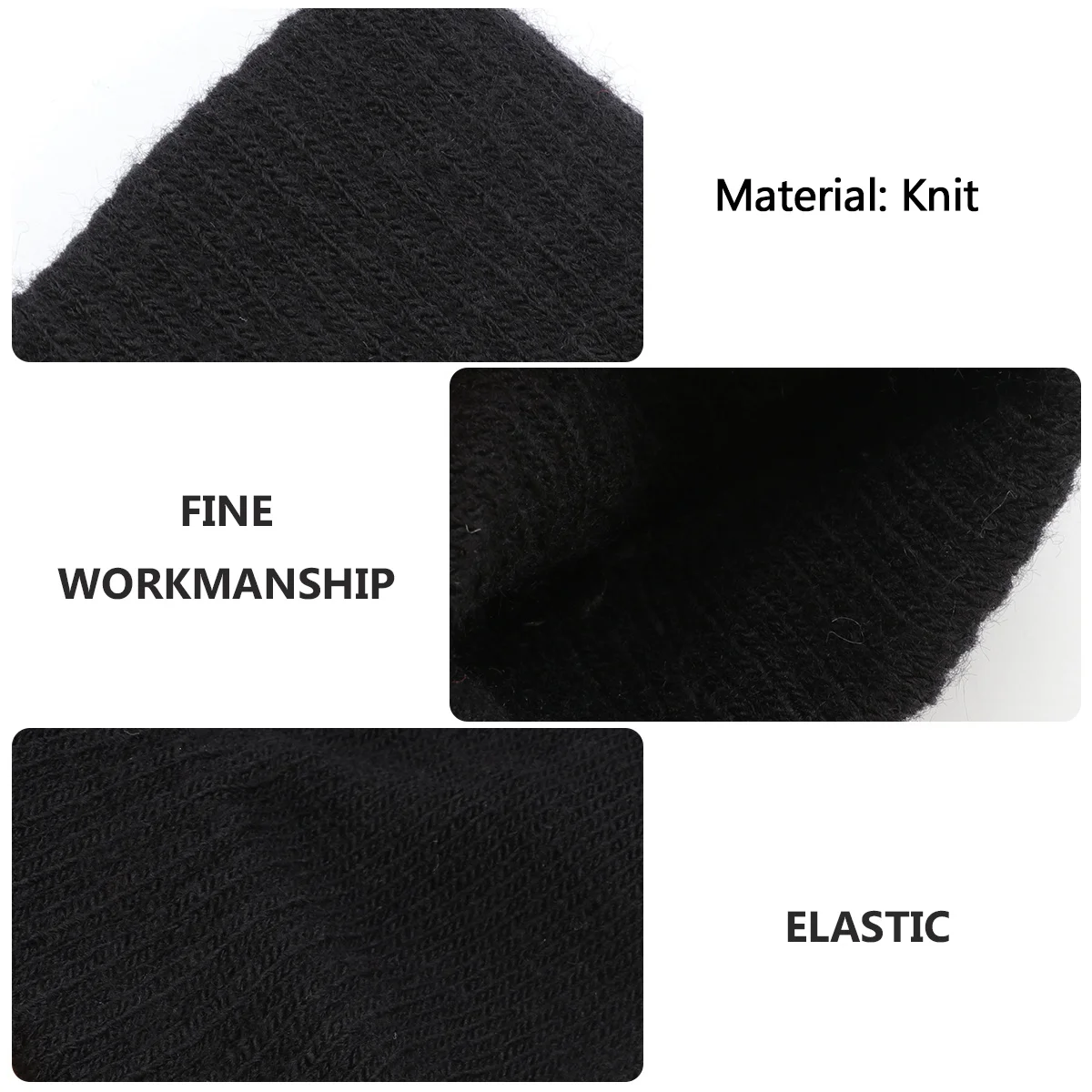 

1Pair Soft Knitted Gloves Winter Essential Warm Mittens for Women Men Simple Design All-Occasion Everyday Use Winter Warm Gloves