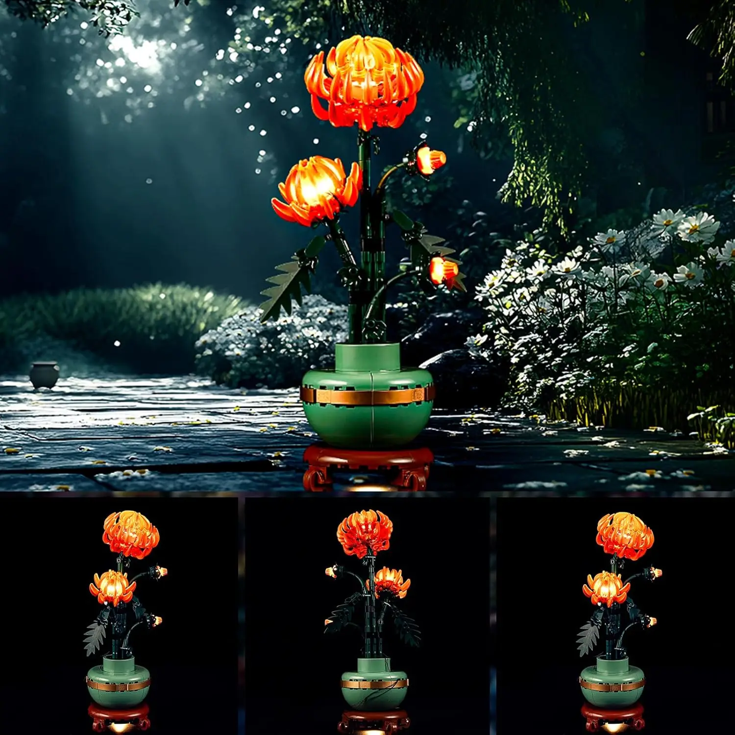HPROSPER 5V LED Lighting (No Model) For LEGO Icons Chrysanthemums Botanical 10368 Light Up your Building Blocks With battery box