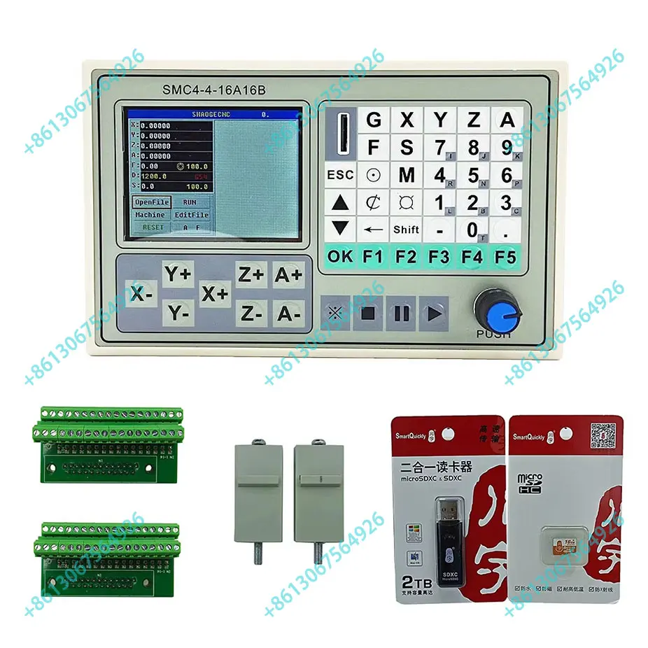 Offline kontroler CNC 50KHZ CNC 4 osi tabliczka zaciskowa rzeźba System sterowania grawerowanie maszyna sterowania SMC4-4-16A16B SHAOGECNC