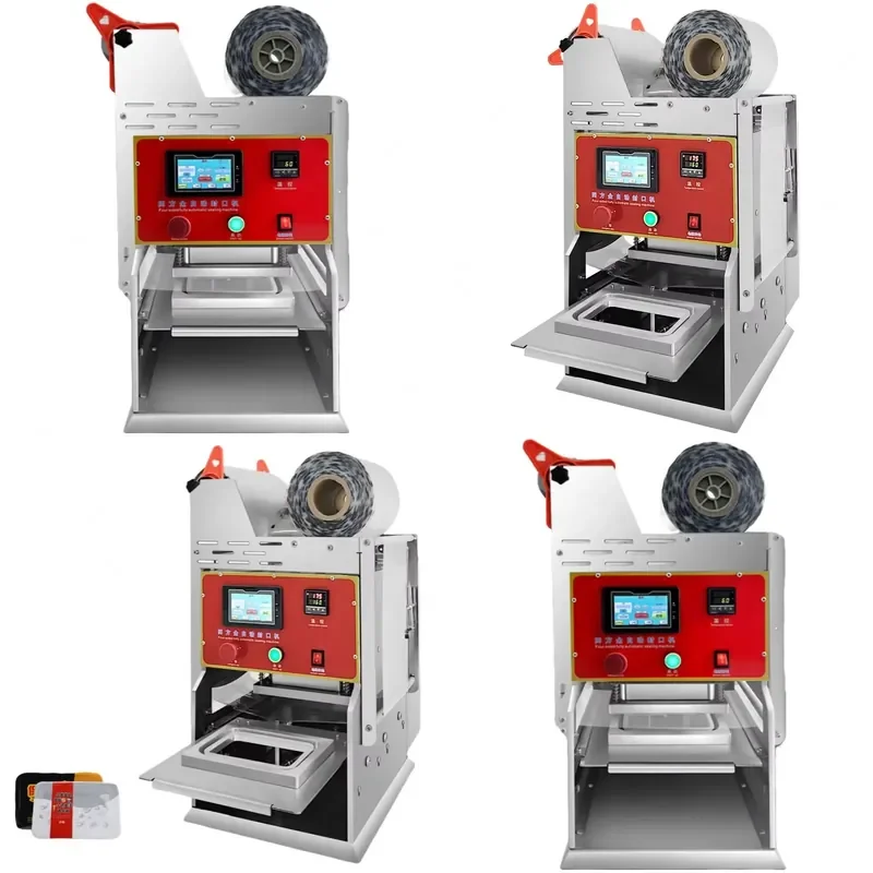 

Commercial Meal Tray Sealing Machine Desktop Fast Food Box Tray Sealing Machine Plastic Tray Sealing Machine