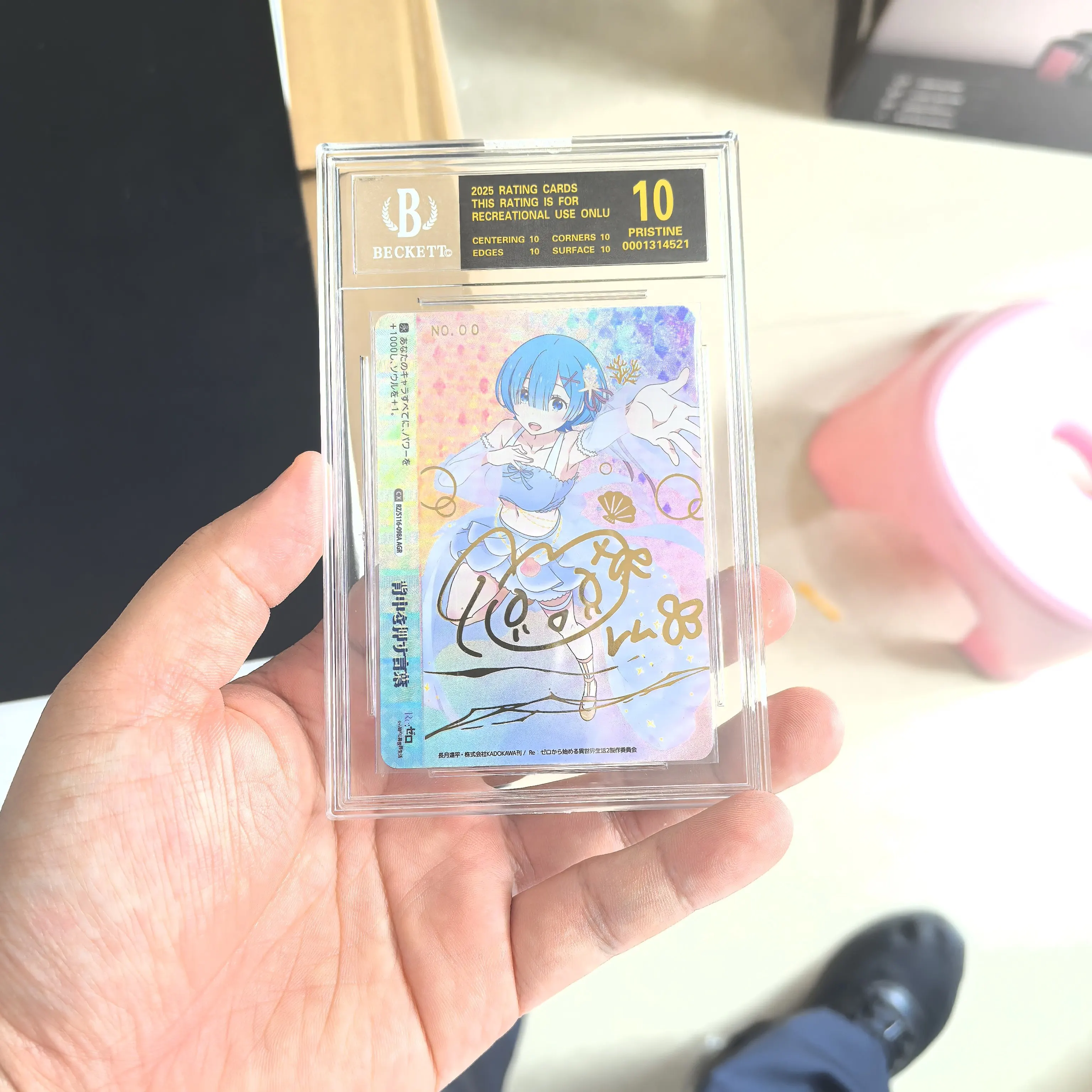 Rem DIY Rating Card Black and White Double Wings Re0 Starting from Zero in a Different World Life Rem psg 10 points