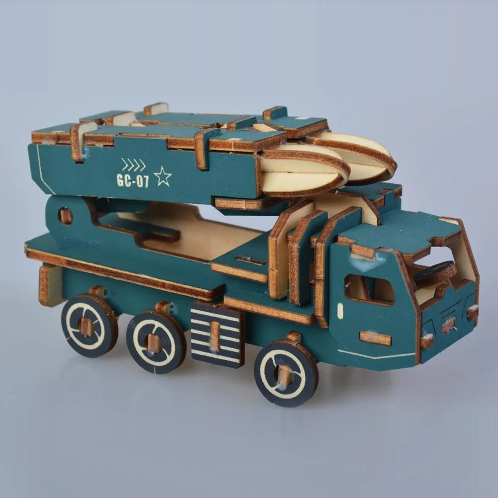 3D-Holzpuzzle, handgefertigt, Montagewerfer, Kinder-Gehirnspiel, poliertes, glattes Holz, pädagogisches Spielset für Hand-Auge