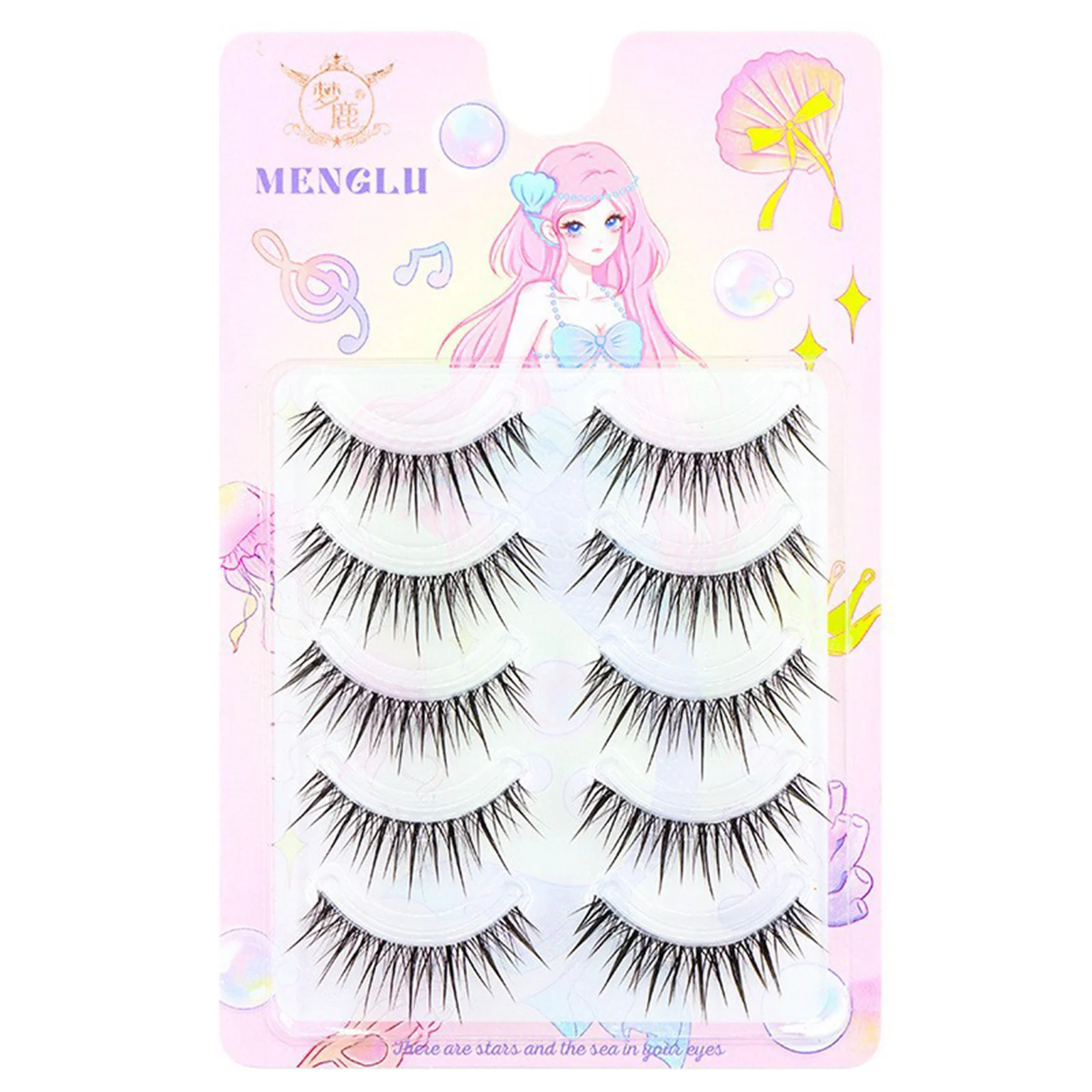 Strisce complete Ciglia finte Stile coreano naturale Estensione ciglia sottili Visone finto Soffici ciglia spesse per il trucco quotidiano