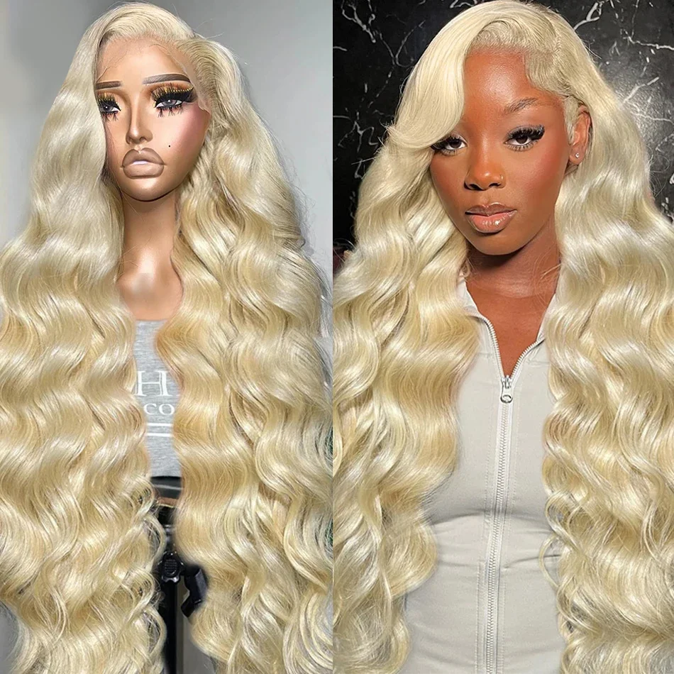 YKB Honey Blond Body Wave 13x6 HD Lace Frontal Wigs Human Hair 13x4 Transparent Lace Front Wig 200% Prebleached For Women