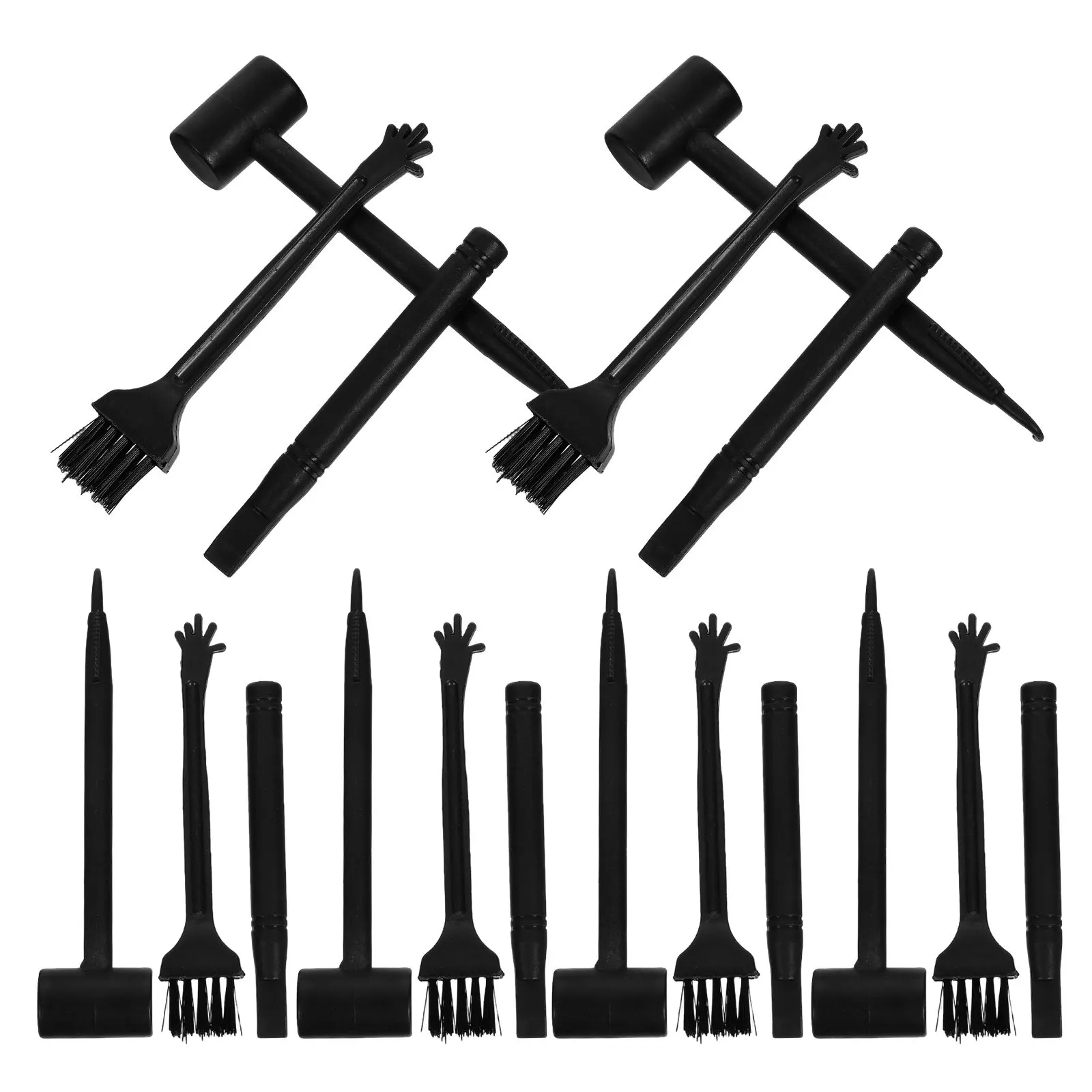 10Sets Dinosaur Excavation Tool Set Archaeology Digging Kit for Kids Educational Stem Science Game Plastic Hammer Chisel Brush