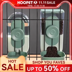 HOOPET Automatic Pet Bowls Cage Hanging Feeder Pet Water Bottle Food Container Dispenser Bowl per Puppy Cat Pet Feeding Product