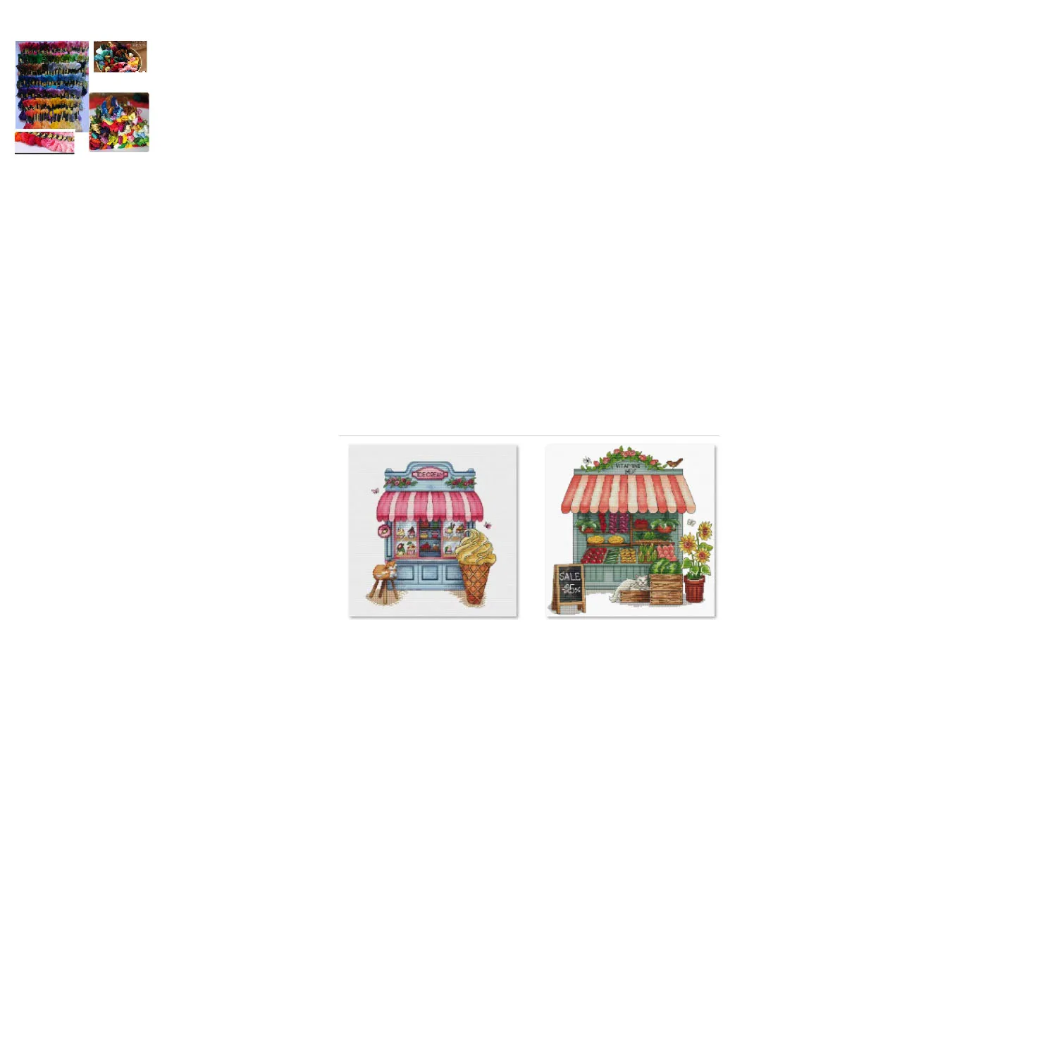 

Набор для вышивки крестом DIY Набор для мороженого 34-36 Декоративный набор для вышивки крестом Новые поделки Ручная вышивка