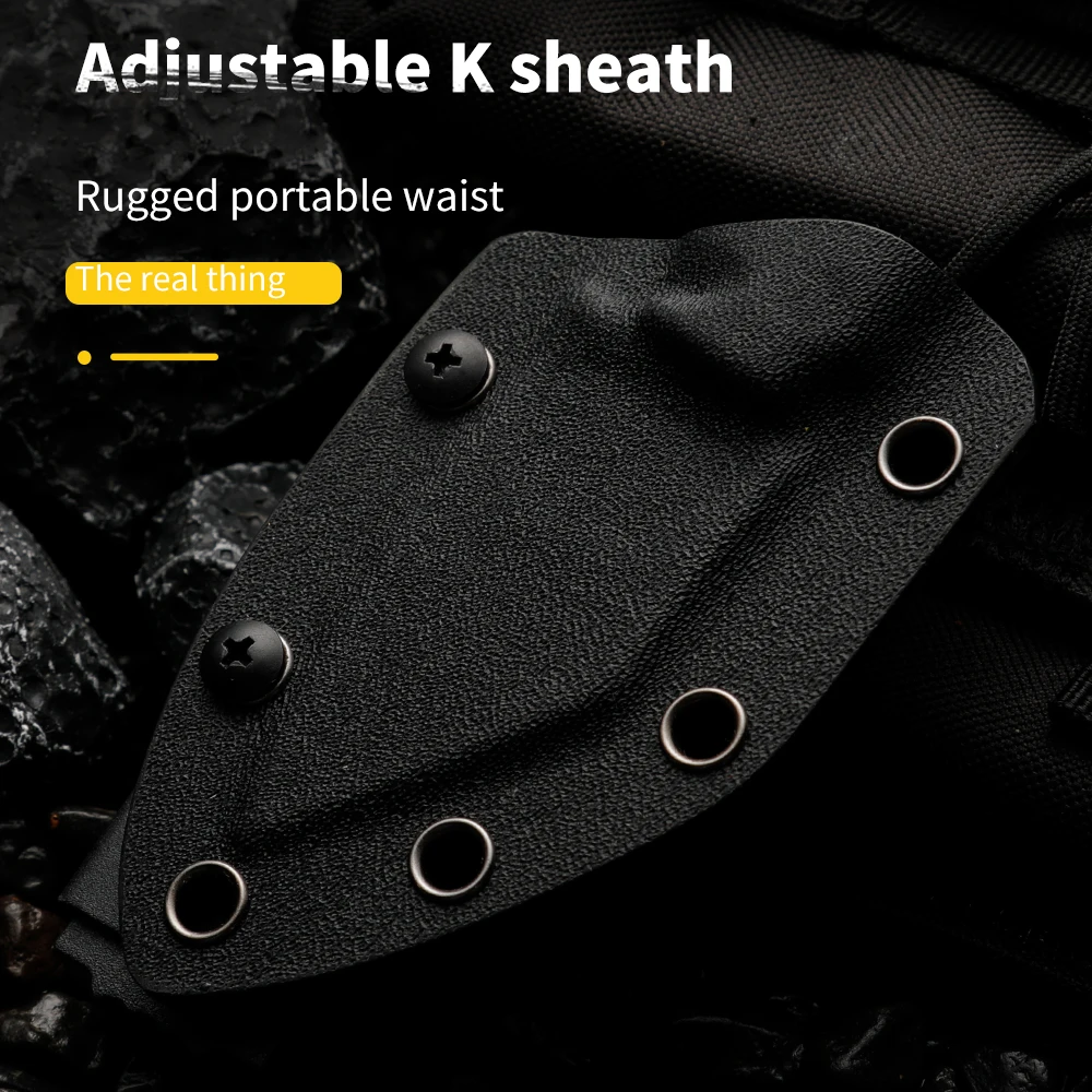 HUANG FU سكين خارجي عالي الصلابة، أداة محمولة ومتعددة الوظائف مناسبة لبيئات مختلفة، هدية للرجال