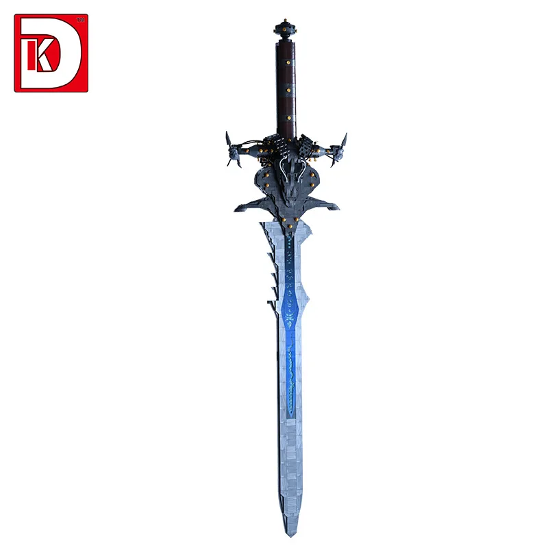 2353 قطعة الإبداعية Arthas الموت فارس السيف Frostmourne اللبنات البناء الطوب لعبة هدية للأطفال الكبار #6