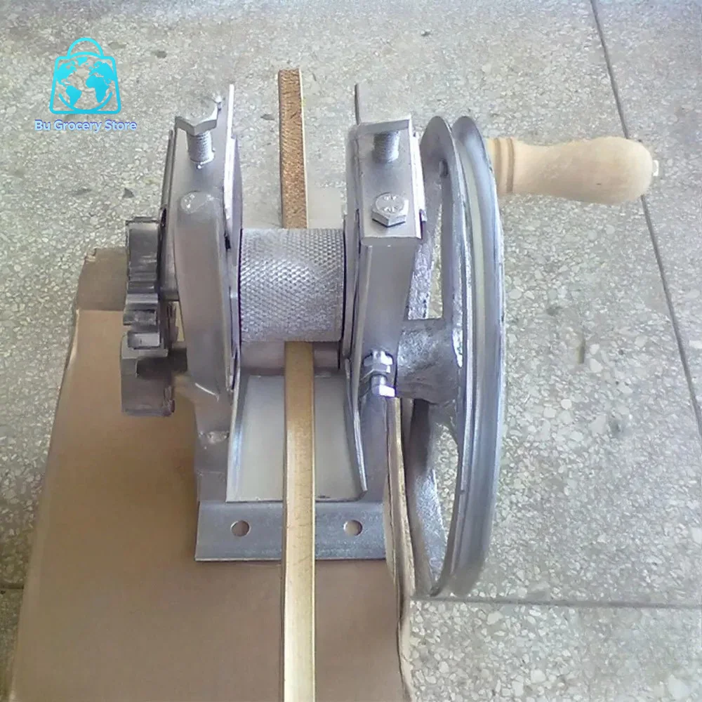 Manual Bamboo Strip Splitter Machine, Portable Handheld Tool for Layering & Splitting, Adjustable Thickness Wood Processing