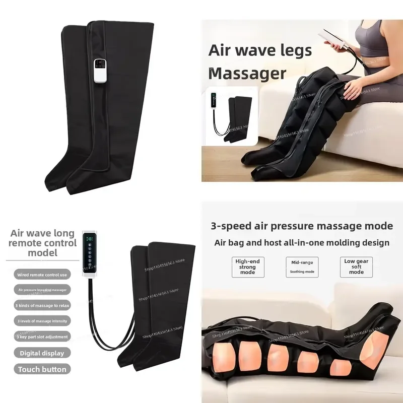 Air Wave Leg Cover Air Nang Instrument, Portable Knee Size and Calf Massager, Air Pressure Electric Leg Beauty Instrument