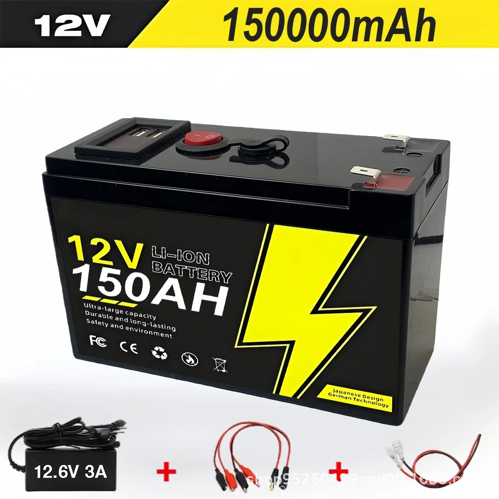 

LiFePO4 12V 150Ah Lithium Polymer PO4 Deep Cycle Battery 4000+ Secondary Rechargeable Battery