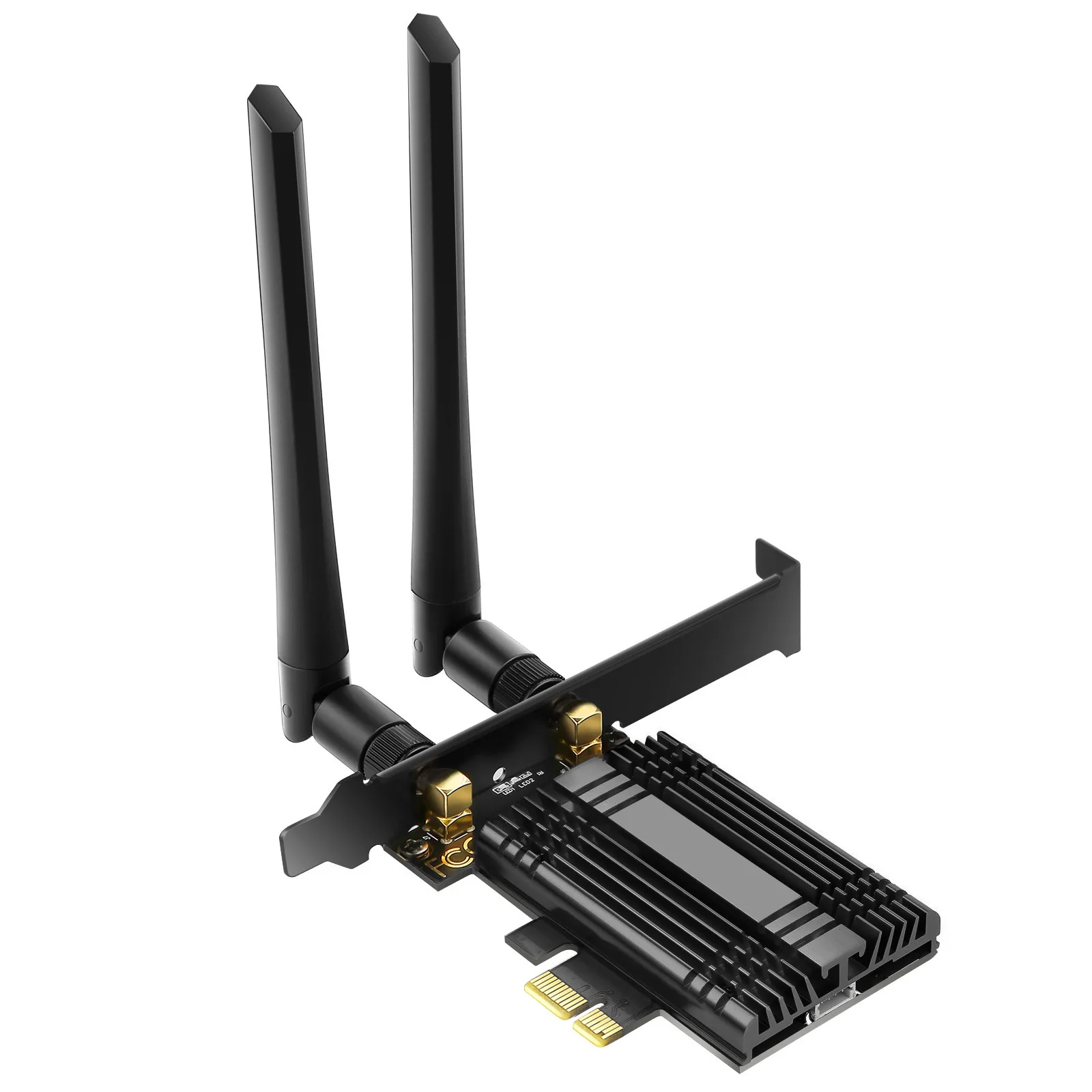 

WiFi 6E AX3000Mbps PCIe WiFi Card for PC with Bluetooth 5.2 802.11AX Tri-Band (2.4/5/6Ghz) Wireless Wi-Fi 6 Card With MU-MIMO