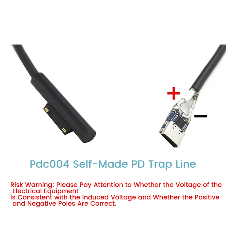 1 PCS PDC004-PD Decoy โมดูล PD23.0 ถึง DC DC Trigger สาย QC4 Charger Type-C (12V)