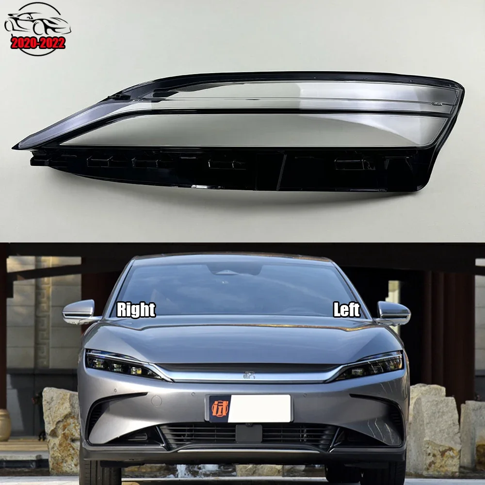 

For BYD Han EV 2020 2021 2022 Headlights Shade Transparent Mask Cover Lens Lampshdade Headlamp Shell Plexiglass