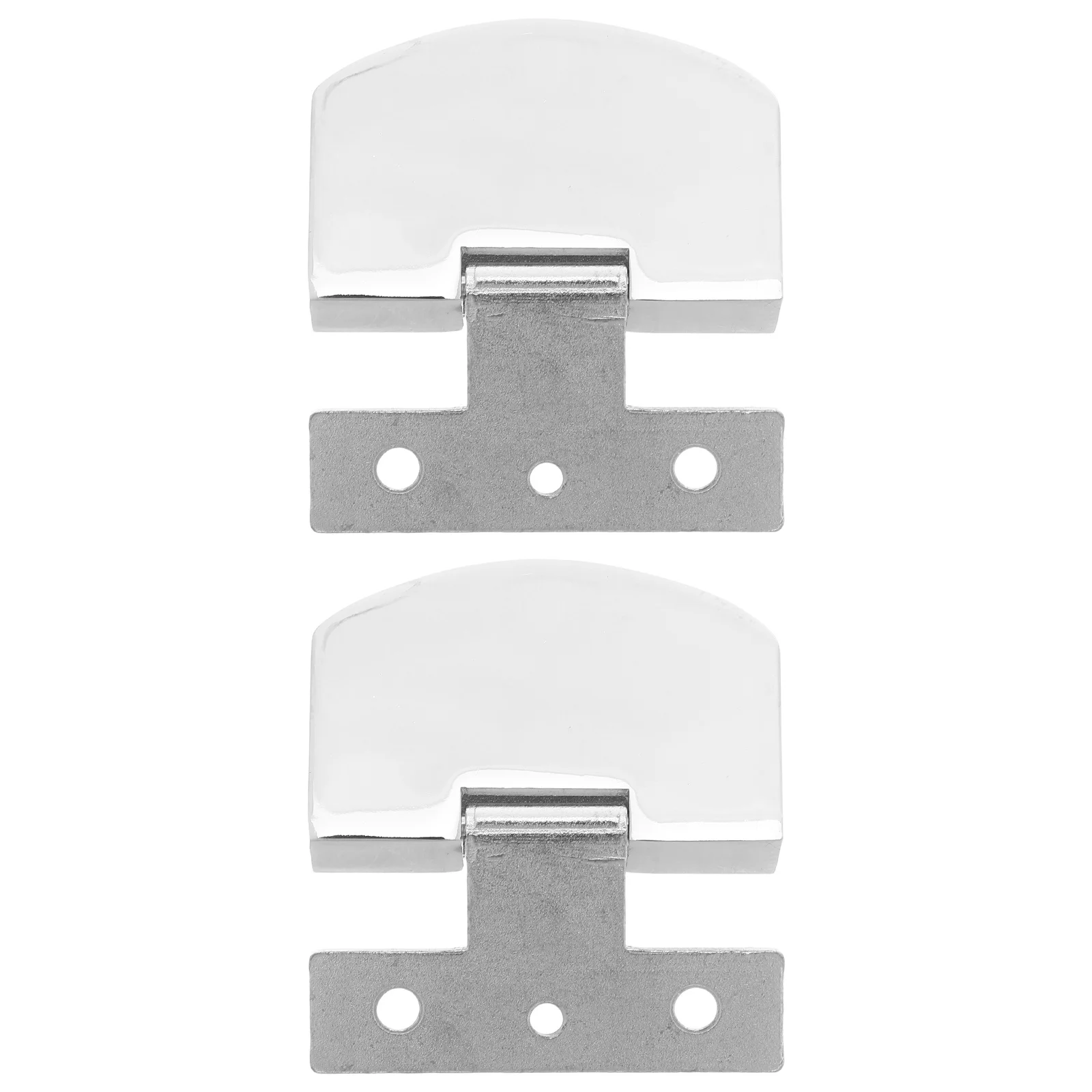

2Pcs Glass Door Hinge Heavy Duty Frameless Shower Door Cabinet Pivot Clamp Display Showcase Hardware Silver Gate Hinge