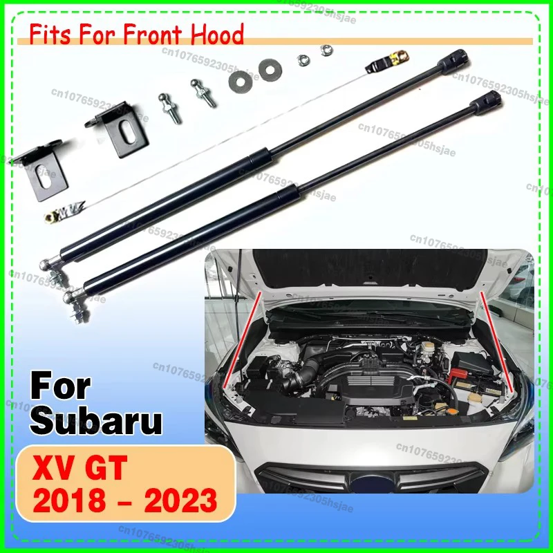 1 set Hood Bonnet Struts For Subaru XV GT 2018-2023 Car-styling Refit Bonnet Hood Gas Shock Lift Strut Bars Support Rod