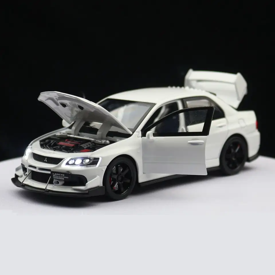1/32 Mitsubishi Lancer EVO Final Edition JDM Racing Toy Car Model