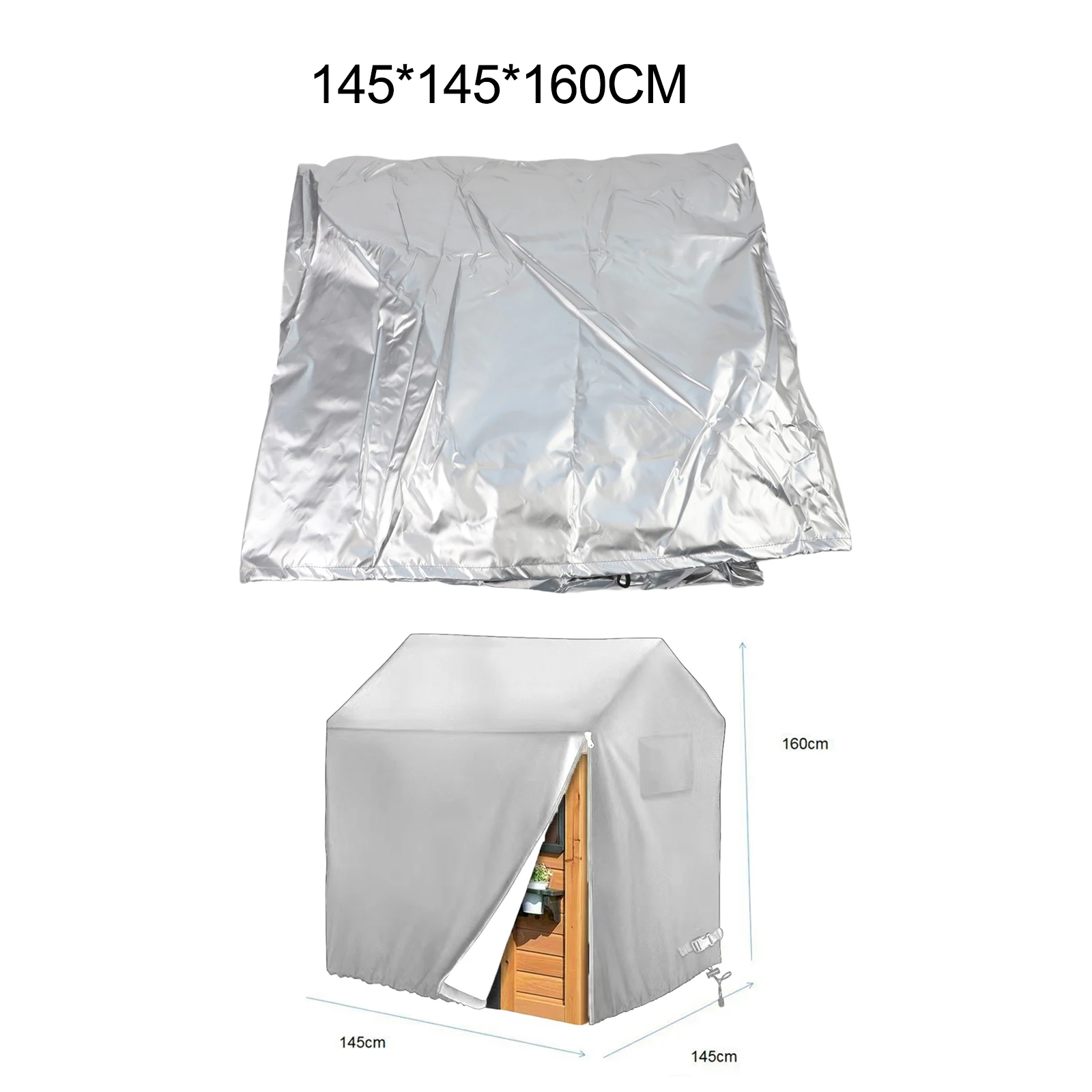 Children's Playhouse Cover Outdoor Game House Cover Adjustable Drawstring Windproof Cover For Outdoor Play Area