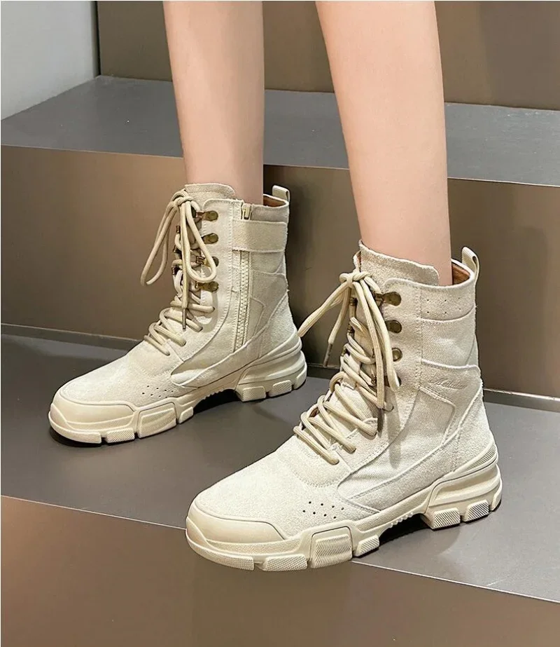 

Новинка 2024, женские и мужские ботинки, осенне-зимние модные женские ботинки «Челси» на молнии, ботинки Botas Mujer, спортивная женская обувь