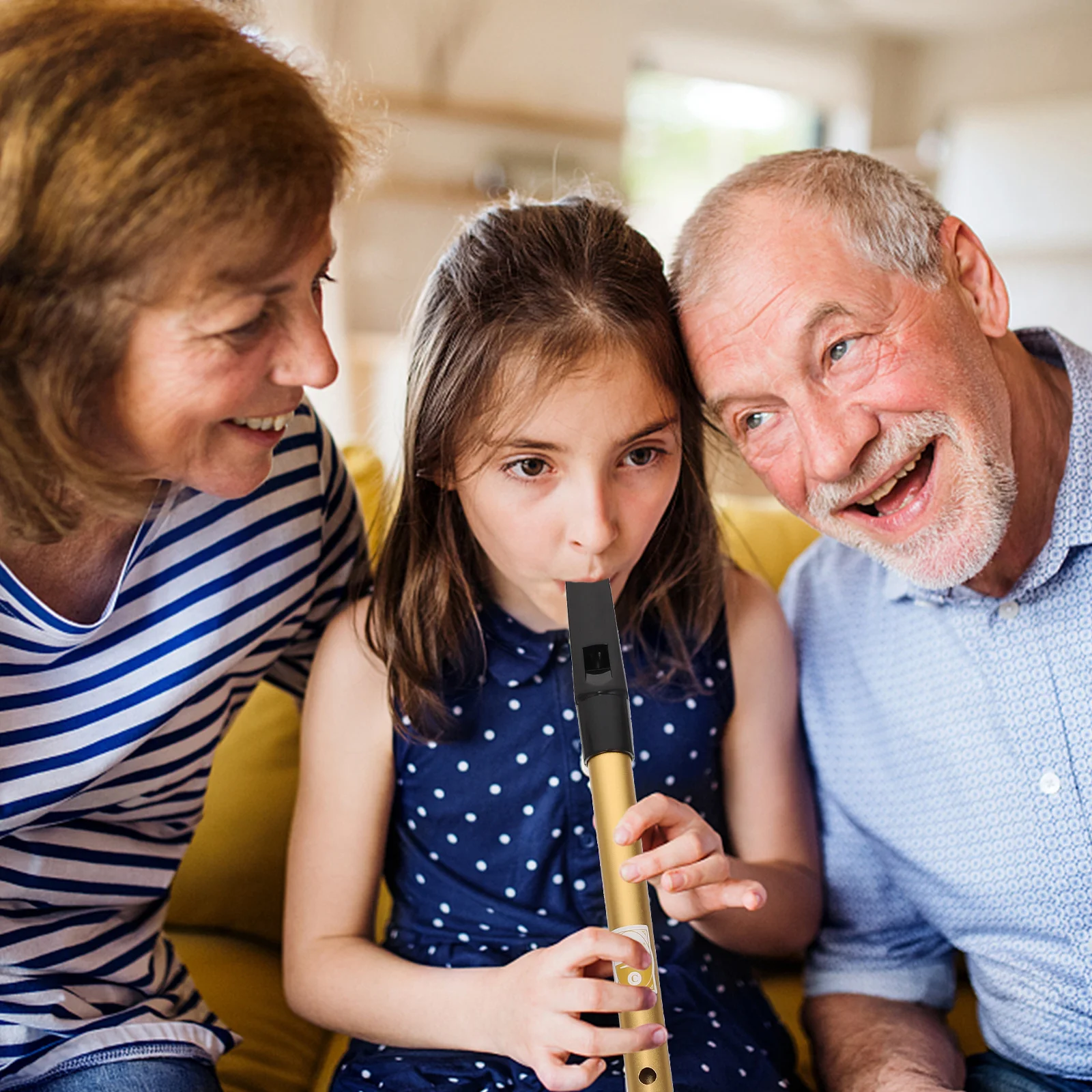 

1Set High Pitch C Soprano Recorder Aluminum Alloy Clarinet Portable Wind Musical Instrument for Children Soprano Recorder