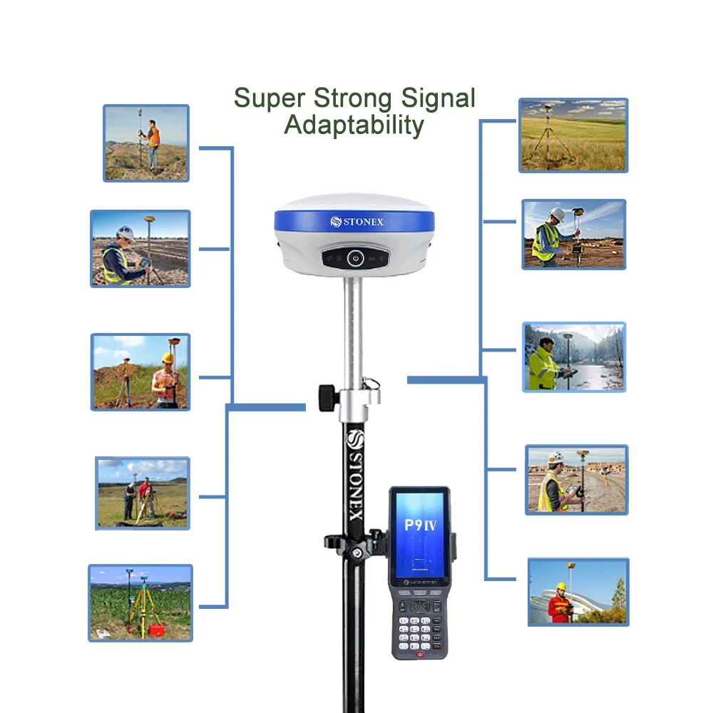 

Stonex S9II/S900A/S900+ Gnss Rtk Base Or Rover V200 V300 A90 G970II Pro Survey Instrument Gps Receiver Rtk With Permanent Code