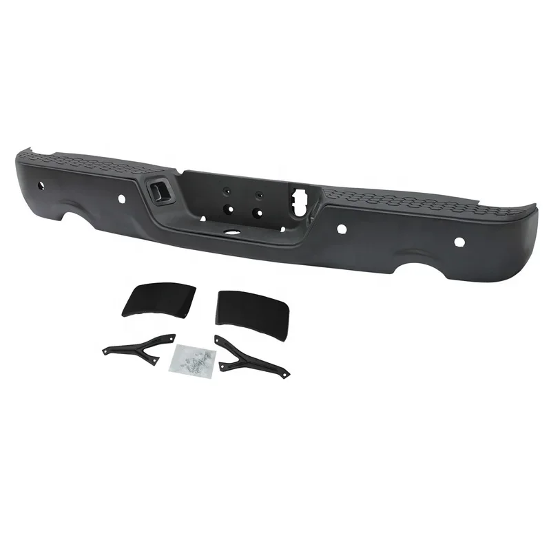 

Factory Hot Selling Cutting Style Black Rear Bumper Assembly W/ Exhaust Holes W/Sensor For 2009-2018 Dodge RAM 1500