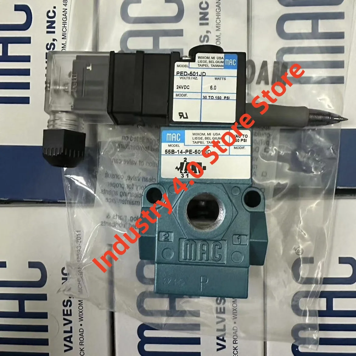 

55B-14-PE-591JB 55B-14-PI-121JD new in box electron magnetic valve