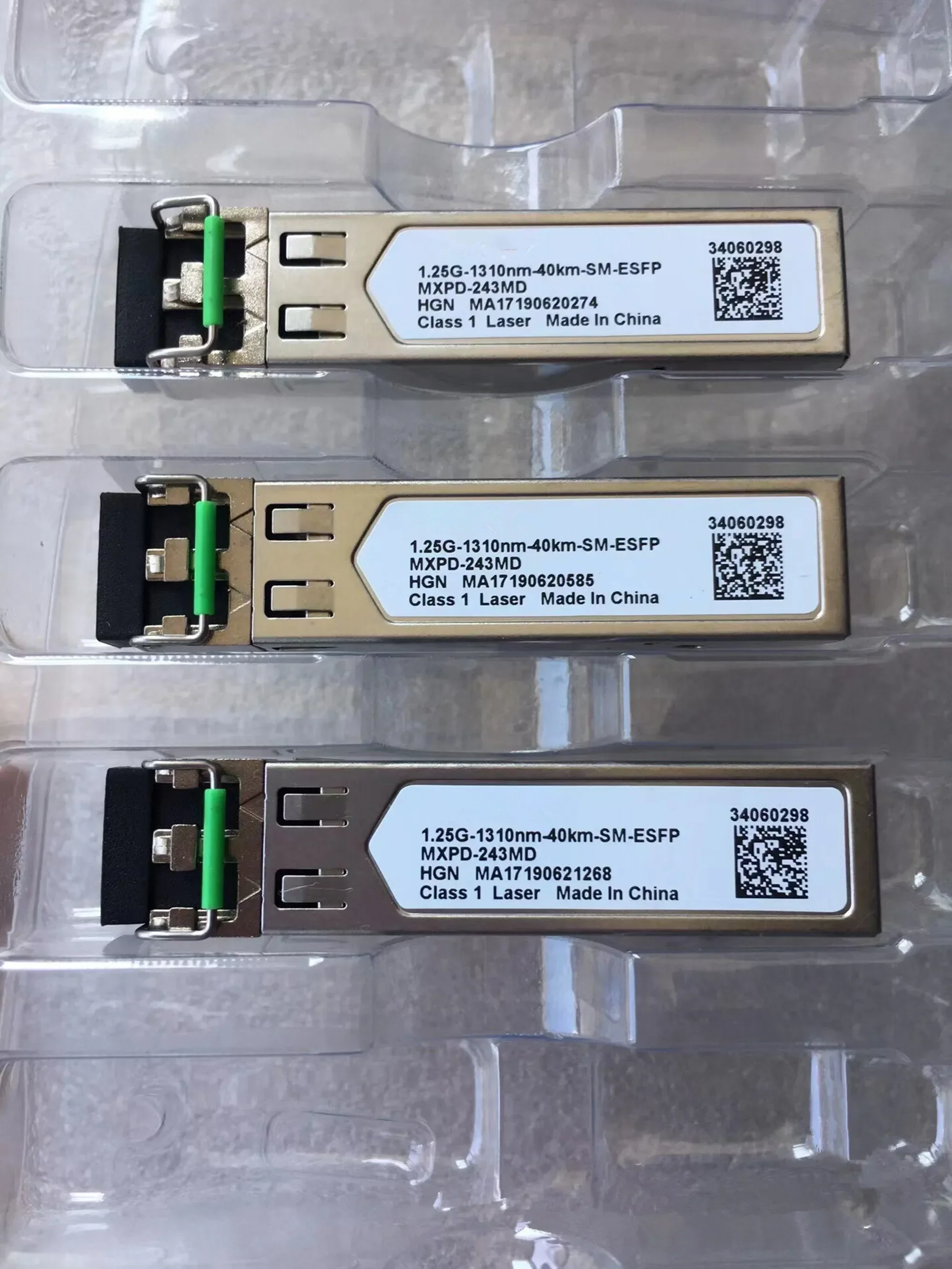 40KM 1.25GB Module Adapter 1.25G 40KM 34060298 MXPD-243MD 1.25G-1310NM-40KM-SM-ESFP SFP 40KM Optical Transceiver