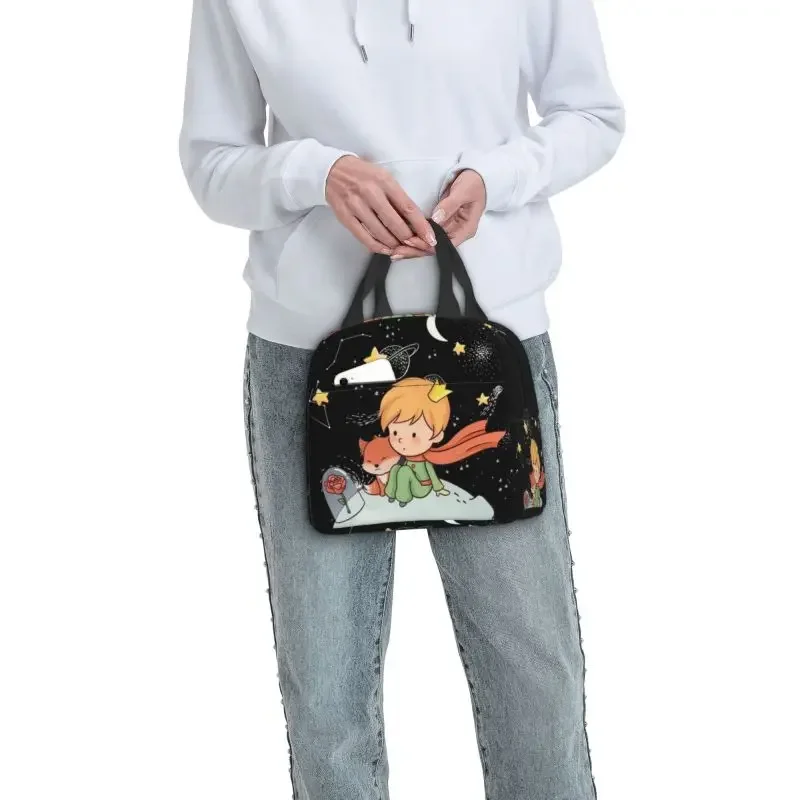 The Little Prince Thermal Insulated Lunch Bag France Fairy Tale Resuable Lunch Container for Work School Travel Storage Food Box