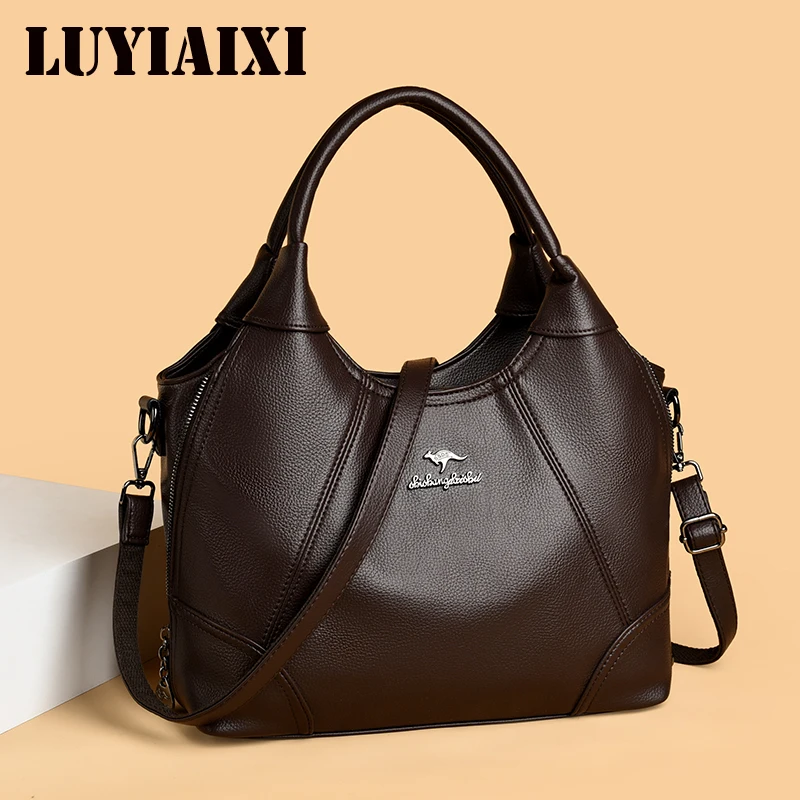 

2026 Large Capacity Tote Bag Luxury Handbags For Women Designer Purses and Handbag High Quality Soft Leather Commuting Hand Bags
