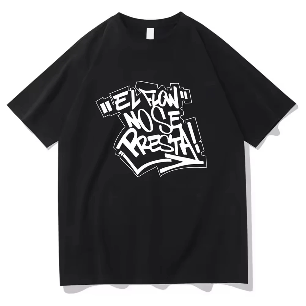 Ropa para hombre, camiseta de manga corta con cuello redondo para hombre, nueva camiseta en Top & Tees, camiseta para hombre, camiseta Nicki Nicole EL FLOW NO SE PRESTA