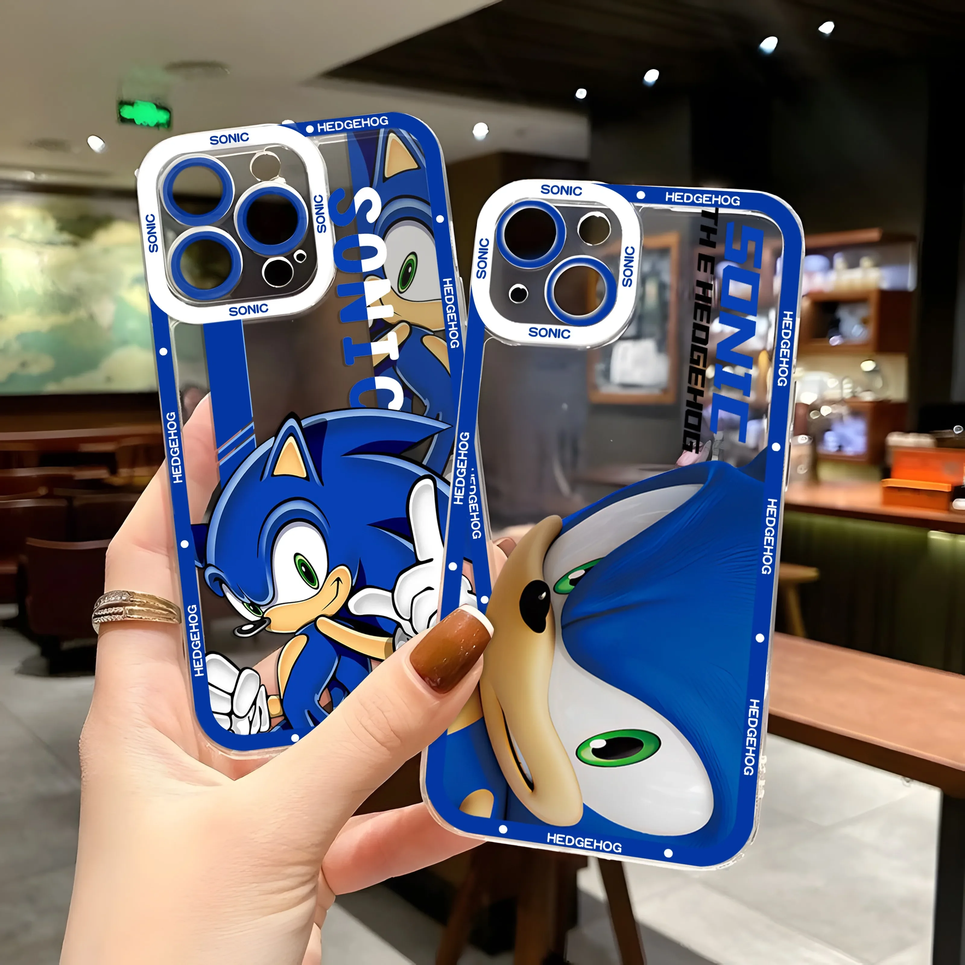 Cartoon Cute Phone Case For Game Hot iPhone 16 15 14 13 12 11 Mini Pro Max X XR XSMax 7 8 Plus SE20 Transparent S-Sonics Cover