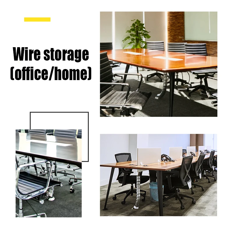 5 Styles 780mm Cable Wire Protector Cable Organizer Computer Cord Protective Tube Office Desk Wire Organizer Wire Storage Tube