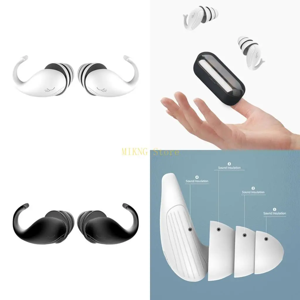 Sleeping Earplugs Soft Silicone Plugs Professional Soundproof Noise Reduction best sale
