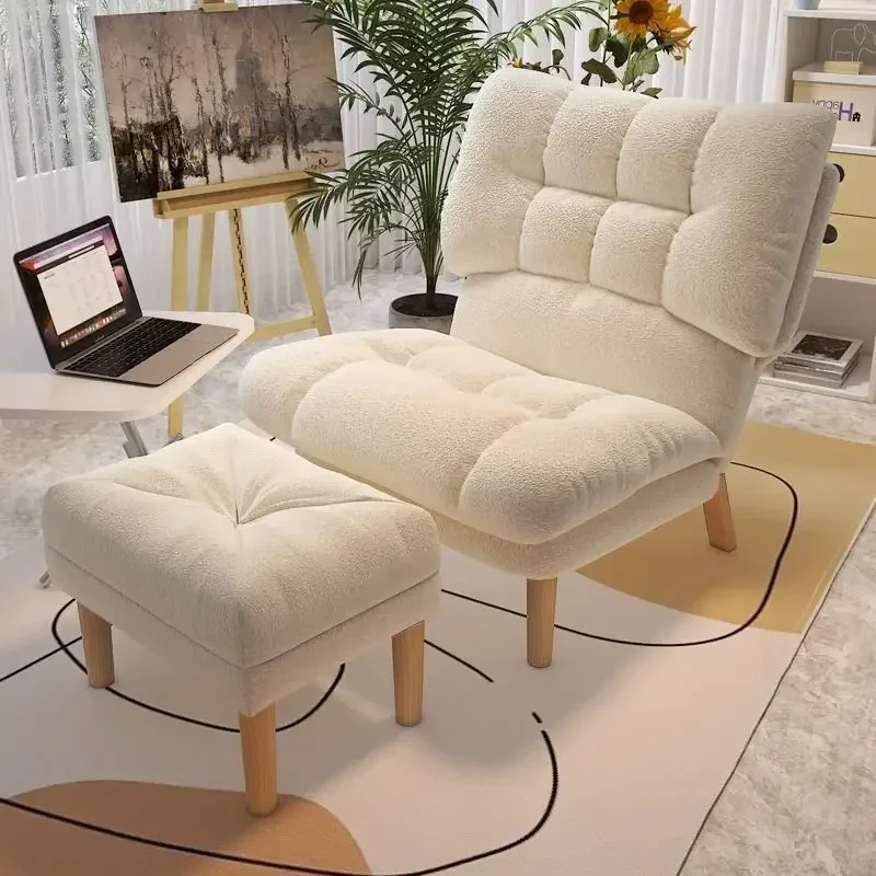 Lazy sofa bedroom comfortable sofa chair single sedentary backrest dormitory balcony leisure chair seat recliner