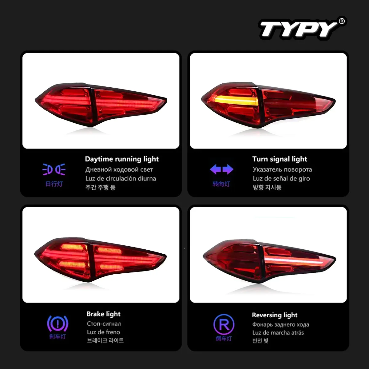 

TYPY автомобиль для Hyundai Tucson задний фонарь 2015-2018 обновление модифицированный для нового DRL динамический указатель поворота светодиодный задний фонарь автоаксессуары
