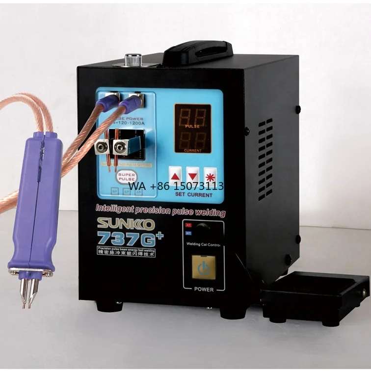 

SUNKKO 737G+ High Power Automatic Spot Welder 4.3KW with 70B Welding Pen 220V Voltage New Condition