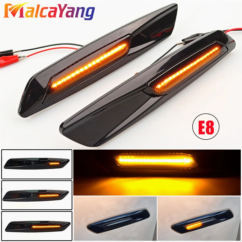 12V Dynamic Turn Signal Lamp LED Side Marker Light For BMW 1 3 5 Series F30 E46 E90 E60 E91 E92 E93 E61 BMW F10 Style