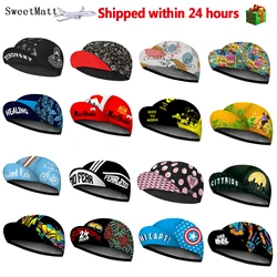 SweetMatt New Polyester Quick Dry Bicycle Men's Caps Red Black Yellow Blue Road Bike Sports Balaclava Universal Size Summer Cool