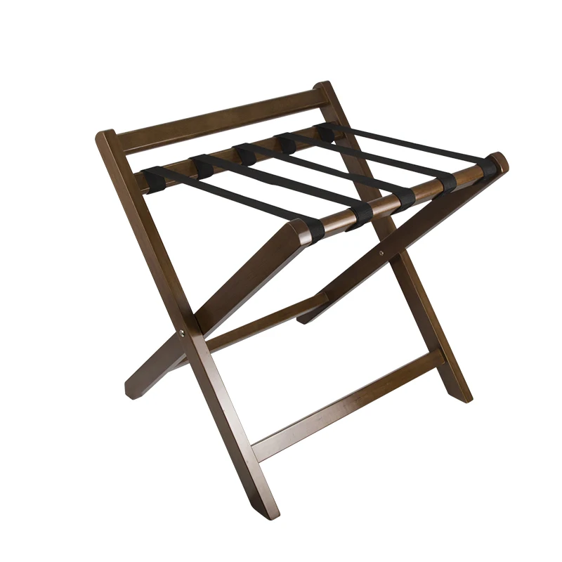 Multi-Functional Luxury Hotel Supplies Wooden Hotel Room Design Luggage Rack