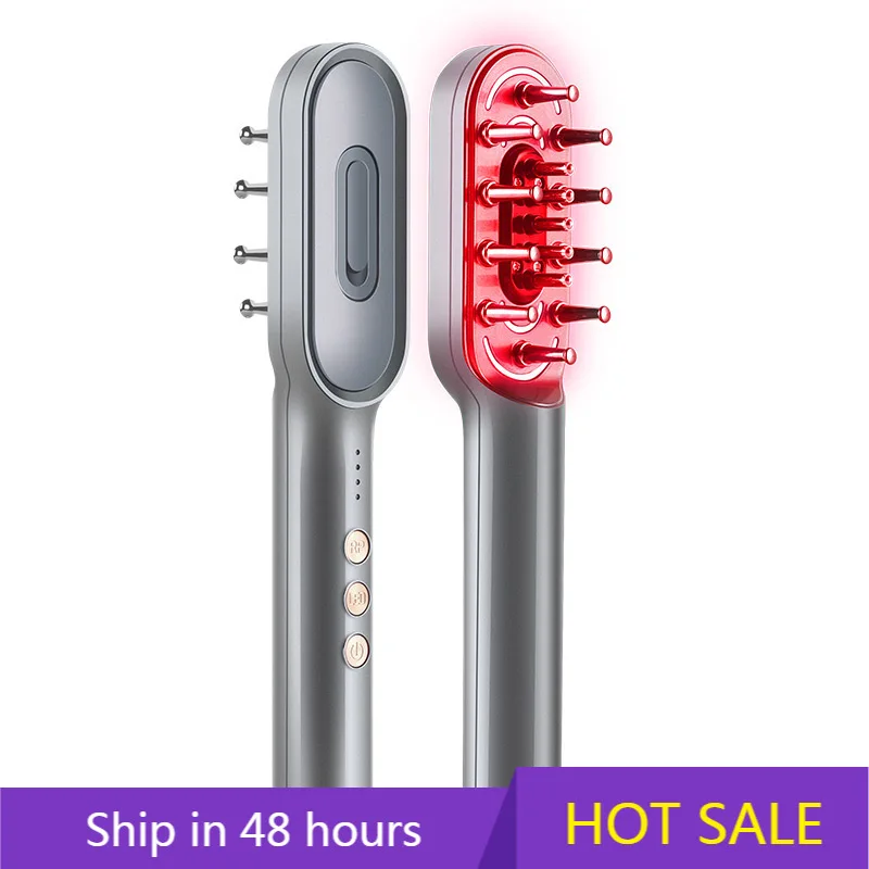 

YTYIN LED Color Light Hair Care Microcurrent Massage Electric Massage Comb Scalp Essential Oil Liquid Guiding Applicator Ma