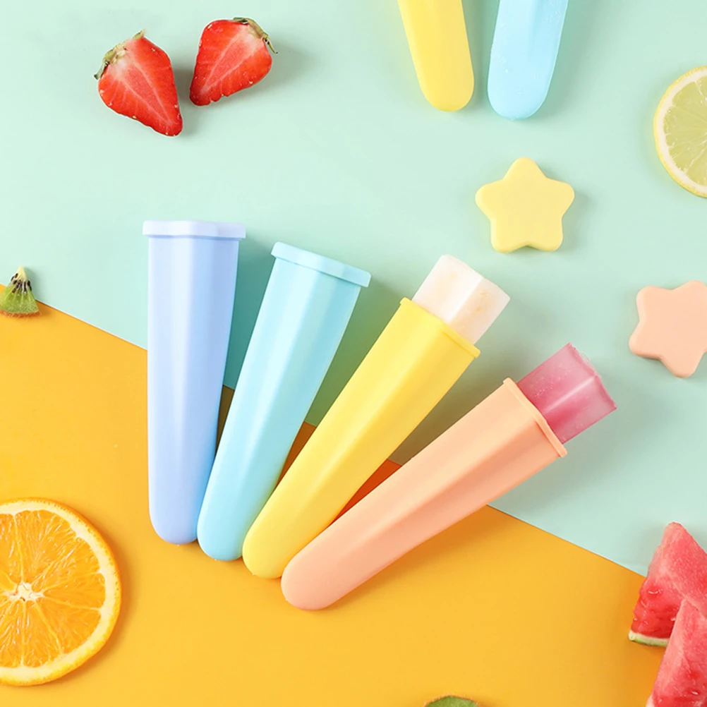 8個入りクリームコーン型 実用的なプラスチック製DIY型 PP TPE素材 ノンスティック 簡単リリース アイスクリームメーカー 家庭用キッチンツール