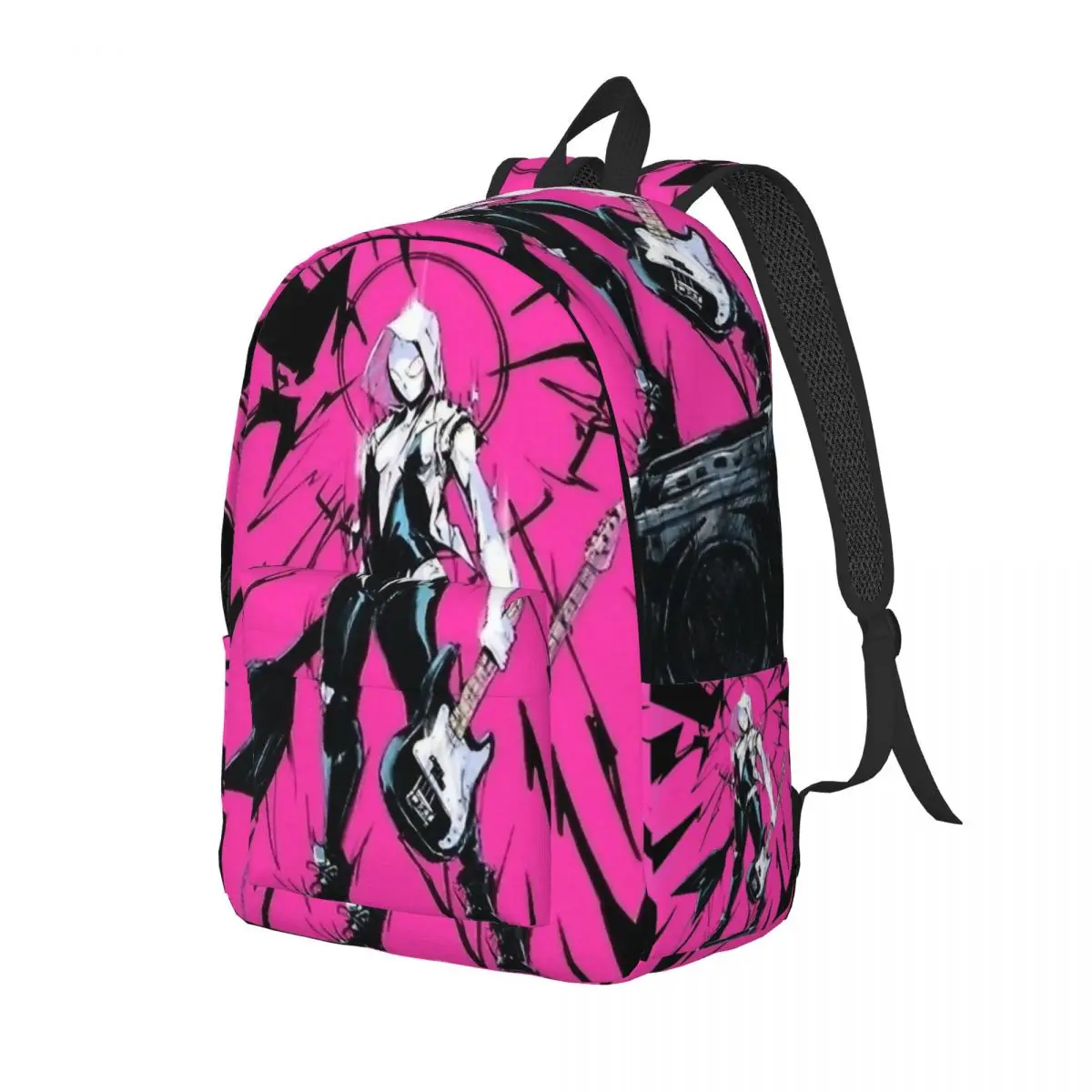 Spiderman Spiderverse Superhero Fashion Backpack Sports High School Work Gwen Daypack for Men Women Laptop Shoulder Bag