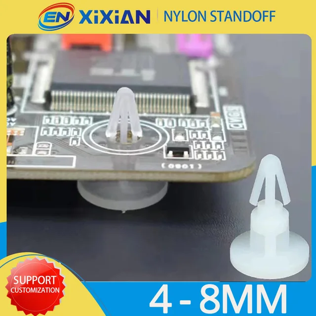 Dia.4mm 5mm 6mm 8mm Nylonowa podkładka dystansowa Plastikowy stojak na filary Odwrócona płytka główna PCB Płytka drukowana Kolumna Wspornik Stojak
