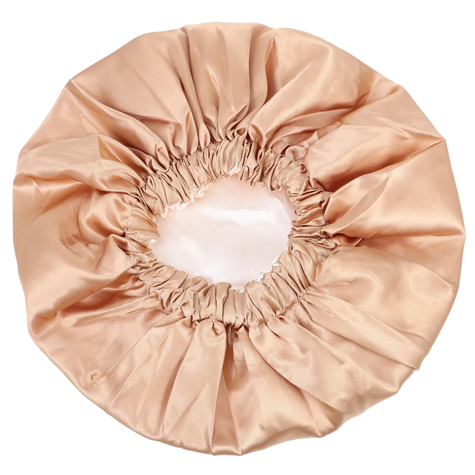 

Satin Polyester Women Bathing Comfortable Hair Care Bonnet Elastic Sleep Hat Household Practical Gift
