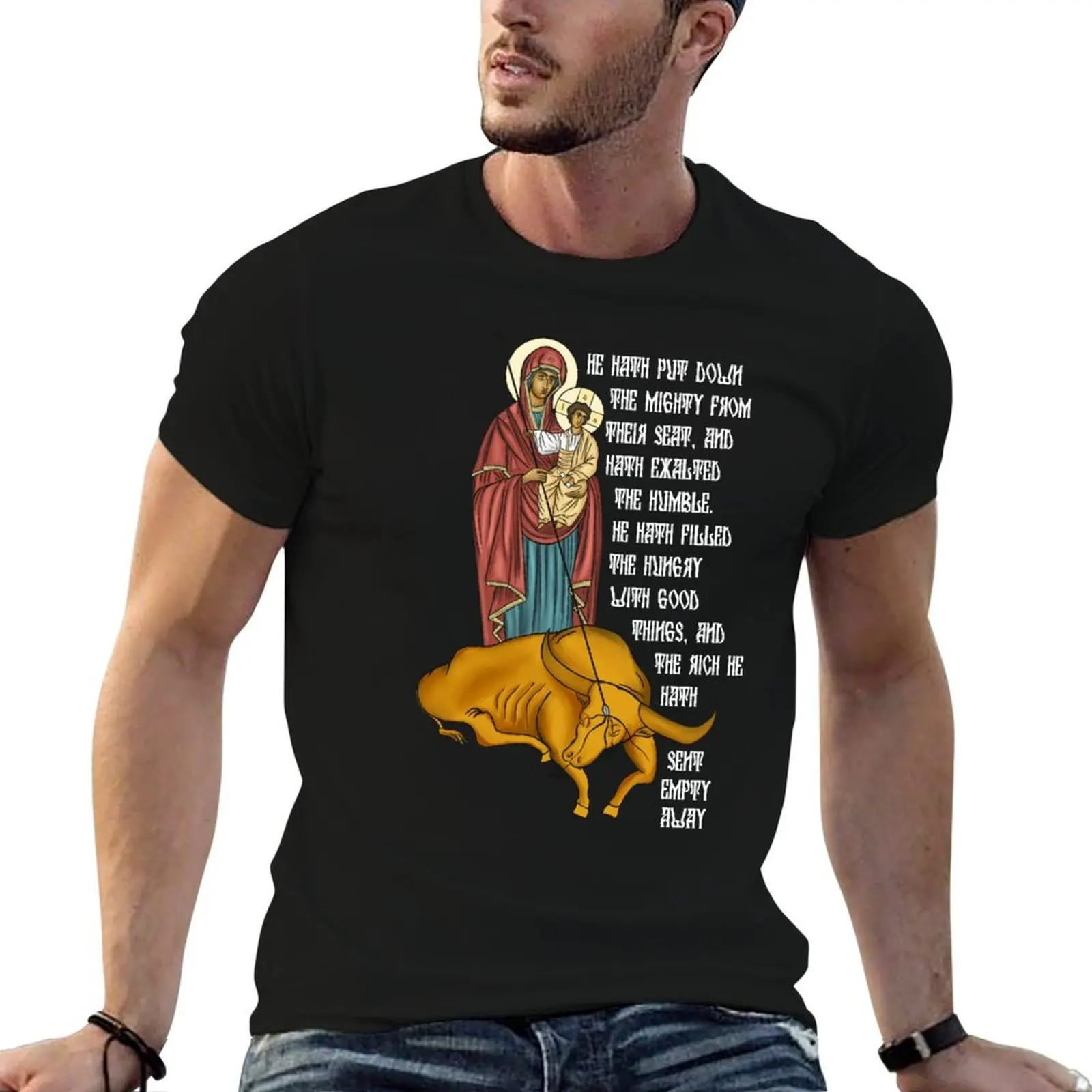

Magnificat T-Shirt man t shirts graphic funny t shirts dark humor man t shirts high quality luxury brand T-shirt