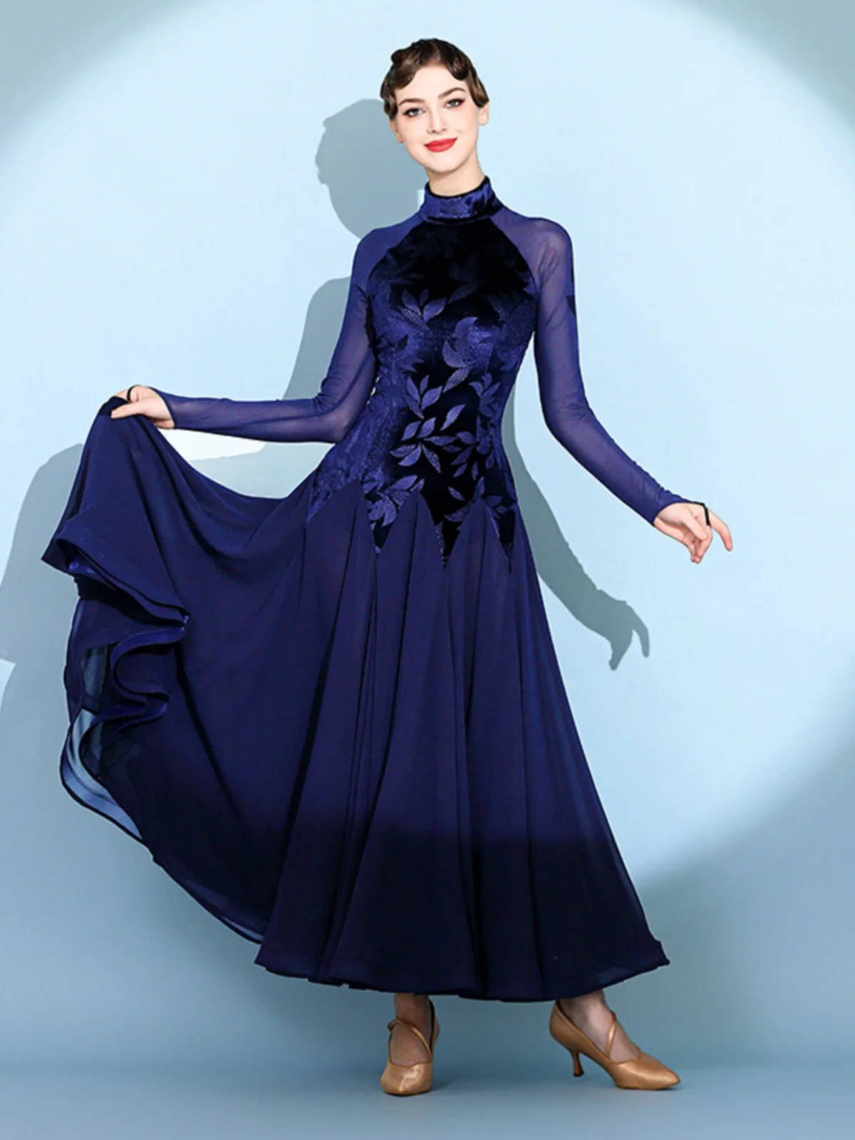 2025 Frau Neues modernes Tanzkleid National Standard Dance Ballroom Dance Walzerkleid 2124