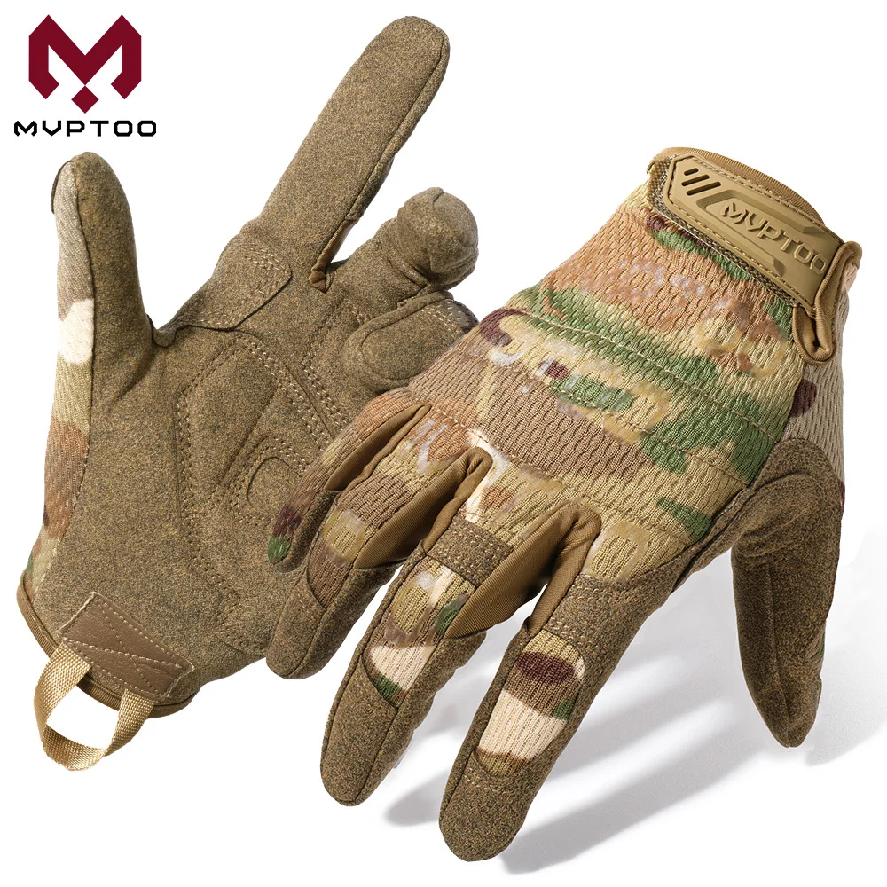 TouchScreen Tactical Gloves Camouflage Paintball Shooting Airsoft Combat Hunting Shock-proof Full Finger Glove Bicycle Men Women